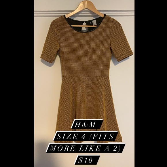 H&M Dresses & Skirts - Mustard short sleeve dress